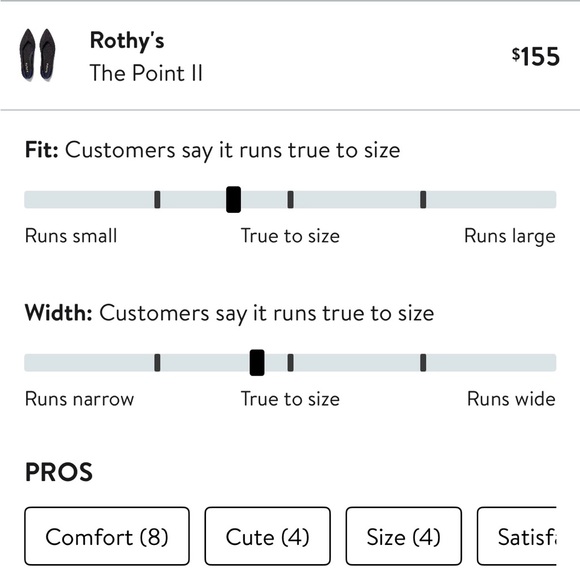 🎈PRICE DROP!❤️ The Point Flats by Rothy’s! Size 6.5 in Black - Picture 8 of 8